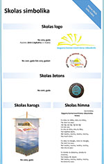 Ķeguma komercnovirziena vidusskolas simbolika (logo, karogs, himna)