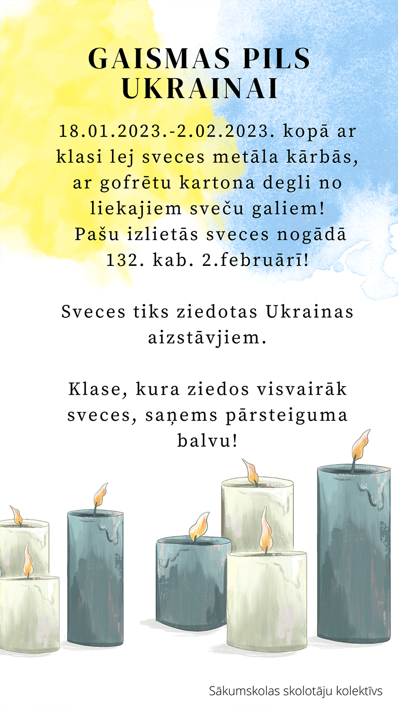 kegumaskola svece plakats
